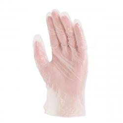 Gants vinyle poudrés (la boîte de 100)